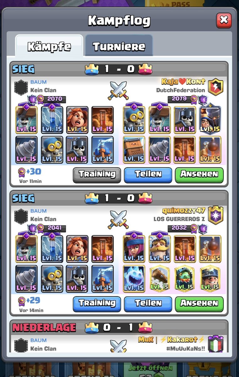 First push this season
