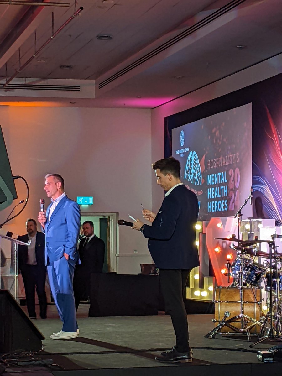 Yesterday we attended the @burnt_chef Love Hospitality Awards, where we sponsored the Best Workplace Mental Health Strategy award. Congratulations to @MarstonsPLC who won 🏆 Enquire today about how we can help develop your #WorkplaceWellbeing strategy: bit.ly/43Brz8s