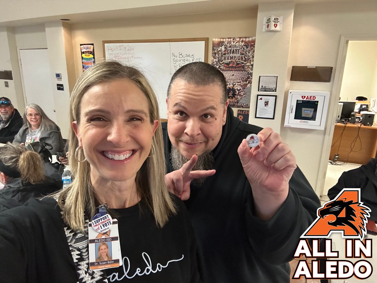 AISD Bus Monitor Paul Williams makes sure his students enjoy their time on his special needs bus, interacting with them while making sure they are safe and that their needs are met. Thanks for being #allinAledo Paul! #selfiewithsusan