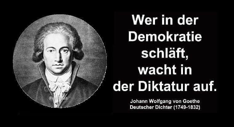 Wie schnell aber aus einer Demokratie Diktatur werden kann, mit Ausgangsbeschränkungen, Kontaktverbot, Berufsverbot, massive Polizeikontrollen, feiges Denunzieren usw. haben wir in der Coronazeit erlebt. Da wurde aus Freunden plötzlich Feinde. Hätte das nie für möglich gehalten.