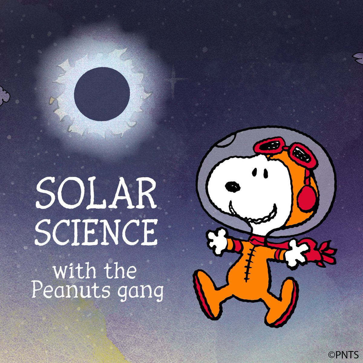 Snoopy and the Peanuts Gang are ready for the upcoming total solar #eclipse! Are you?? ☀️😎 Explore brand new solar science activities and resources created for students ages 4–13 and available in 11 languages: ymiclassroom.com/lesson-plans/p…