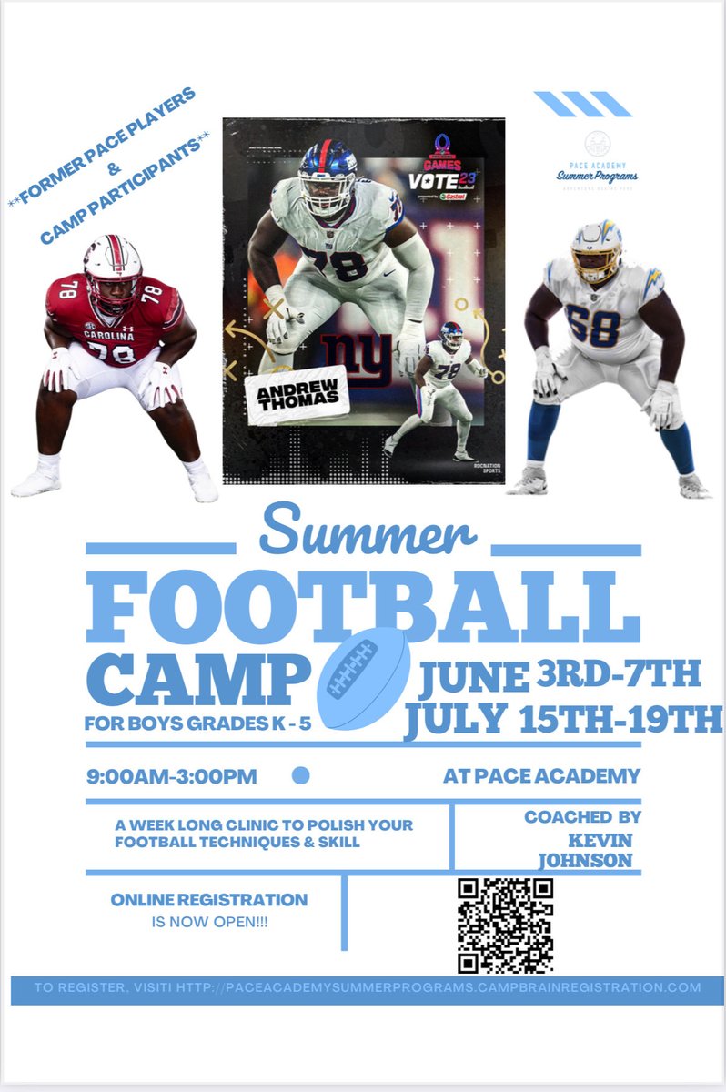 BIG DAWGS CLUB, LLC (@coachkev79) on Twitter photo It’s that time of the year. . Sign up for the best youth camp in Georgia. Former <a href="/paceacademy/">Pace Academy</a> and <a href="/UGAAthletics/">Georgia Bulldogs</a> alumni <a href="/jamareesalyer69/">Jamaree Salyer ♠️</a> and <a href="/allforgod_55/">Andrew Thomas</a> started their careers at this camp and <a href="/BaughTrovon/">Trovon Baugh</a> current <a href="/GamecockFB/">South Carolina Football</a> It’s that time of the year. . Sign up for the best youth camp in Georgia. Former <a href="/paceacademy/">Pace Academy</a> and <a href="/UGAAthletics/">Georgia Bulldogs</a> alumni <a href="/jamareesalyer69/">Jamaree Salyer ♠️</a> and <a href="/allforgod_55/">Andrew Thomas</a> started their careers at this camp and <a href="/BaughTrovon/">Trovon Baugh</a> current <a href="/GamecockFB/">South Carolina Football</a>