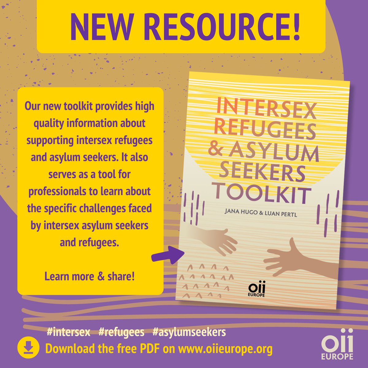 We are happy to present our new resource! The OII Europe Refugees & Asylum Seekers toolkit provides high quality information for professionals supporting intersex refugees and asylum seekers. Learn more & share! bit.ly/OIIEUrastk #intersex #refugees #asylumseekers