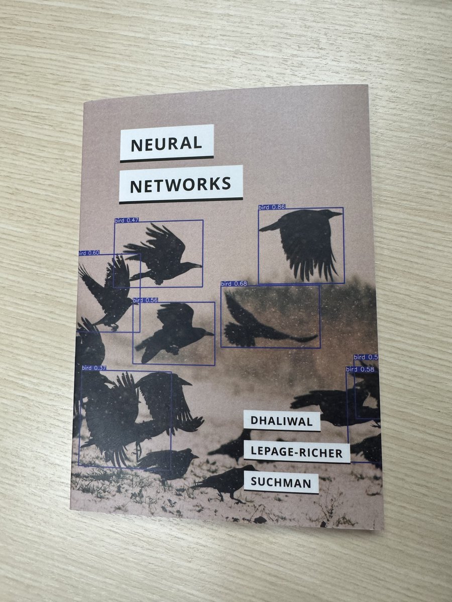 Thrilled to come home from #SCMS24 and vacation to find my copy of Neural Networks by Ranjodh Singh Dhaliwal, Théo Lepage-Richer, and Lucy Suchman!