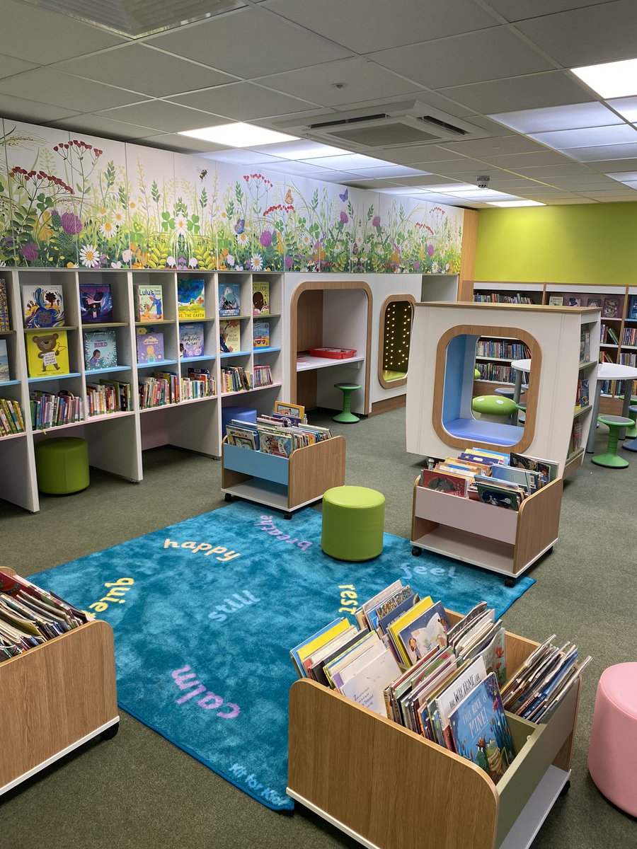 How beautiful is Worsbrough library?! 😍🤩 the children’s area is just so wonderfully inviting! 💐✨ it was lovely to see this in person 😁 #barnsleylibraries