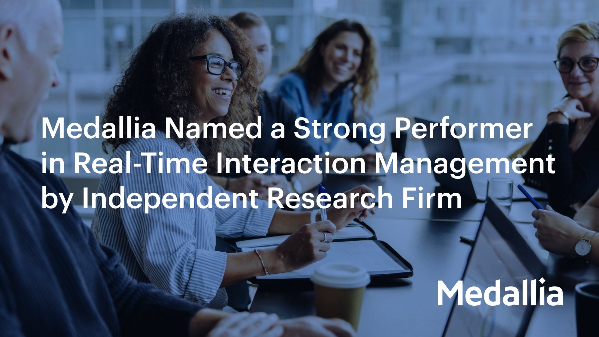 Medallia has been recognized as a Strong Performer in The Forrester Wave™: Real-Time Interaction Management (RTIM), receiving the third-highest score in Current Offering and being the sole experience management vendor featured in the report. bit.ly/3xjzwTj | #CX