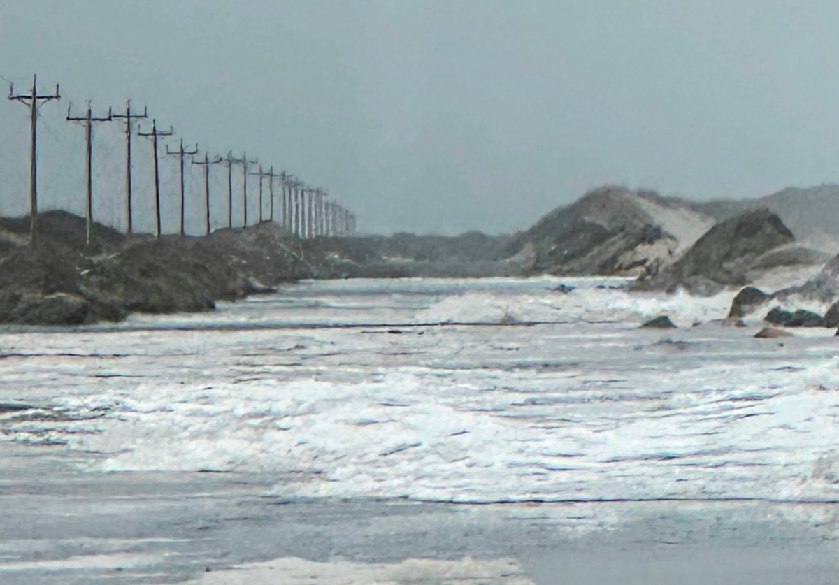 Due to worsening conditions and another low pressure system expected to affect the area beginning tomorrow, NC12 on Ocracoke will remain closed for the next several days. Those wishing to access or leave Ocracoke Village should use ferries to/from Swan Quarter/Cedar Island.