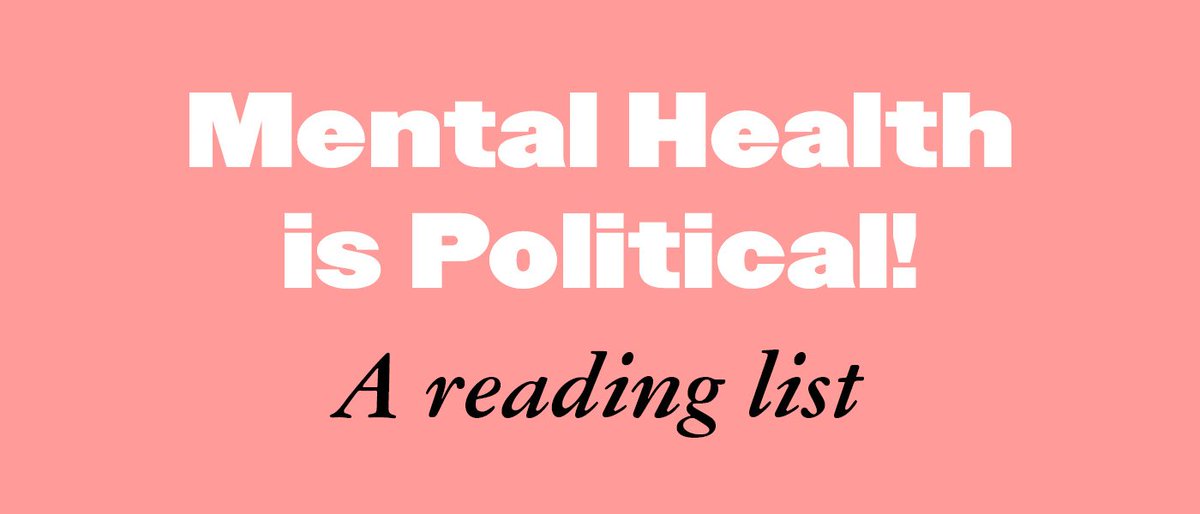 💥Mental Health is Political💥 40% off books on mental health under capitalism until April 14th. Featuring titles from @micha_frazer, @DrRJChapman, @sophiekrosa and more! plutobooks.com/mental-health-…
