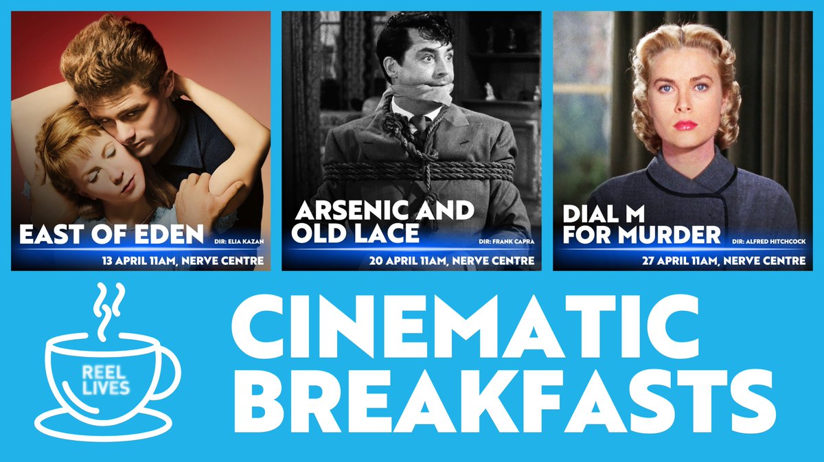 ☕ 🥐Our Cinematic Breakfasts will serve the perfect start to your weekends with classics, coffees and croissants! 😋 Full Reel Lives programme: bit.ly/49Pry2T @nerve_centre @NIScreen @FilmHubNI @dcsdcouncil @CommunitiesNI @WhatsonDS