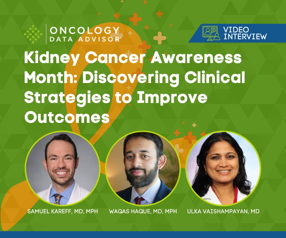 For #KidneyCancerAwarenessMonth, @SamuelKareffMD, @WaqasHaqueMD, and @DrVaishampayan sat down for a discussion on environmental risk factors, emerging treatment strategies, #genetic testing, and clinical trials. Watch here! oncdata.com/news/kidney-ca… @KidneyCancer #OrangeUp #KCAM
