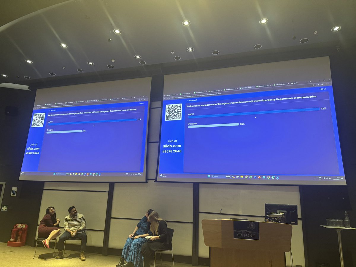 OSEM_Conference's tweet image. Post debate poll. #osem2024. Well done to the winning team Vas and Vicky