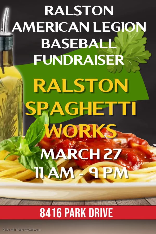 If you get the opportunity tomorrow please consider supporting our legion baseball fundraiser.