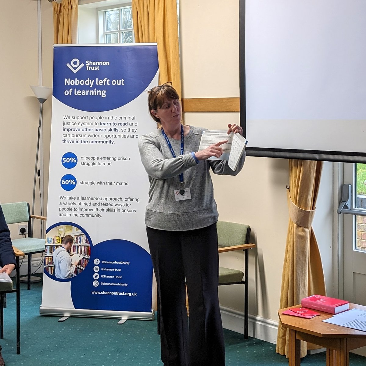 It was great to be invited to the Quakers in Criminal Justice Conference recently, where 2 of our prison facilitators, Liz and Charlotte, talked about who we are, what we do and how we are supporting people in prison and in the community.