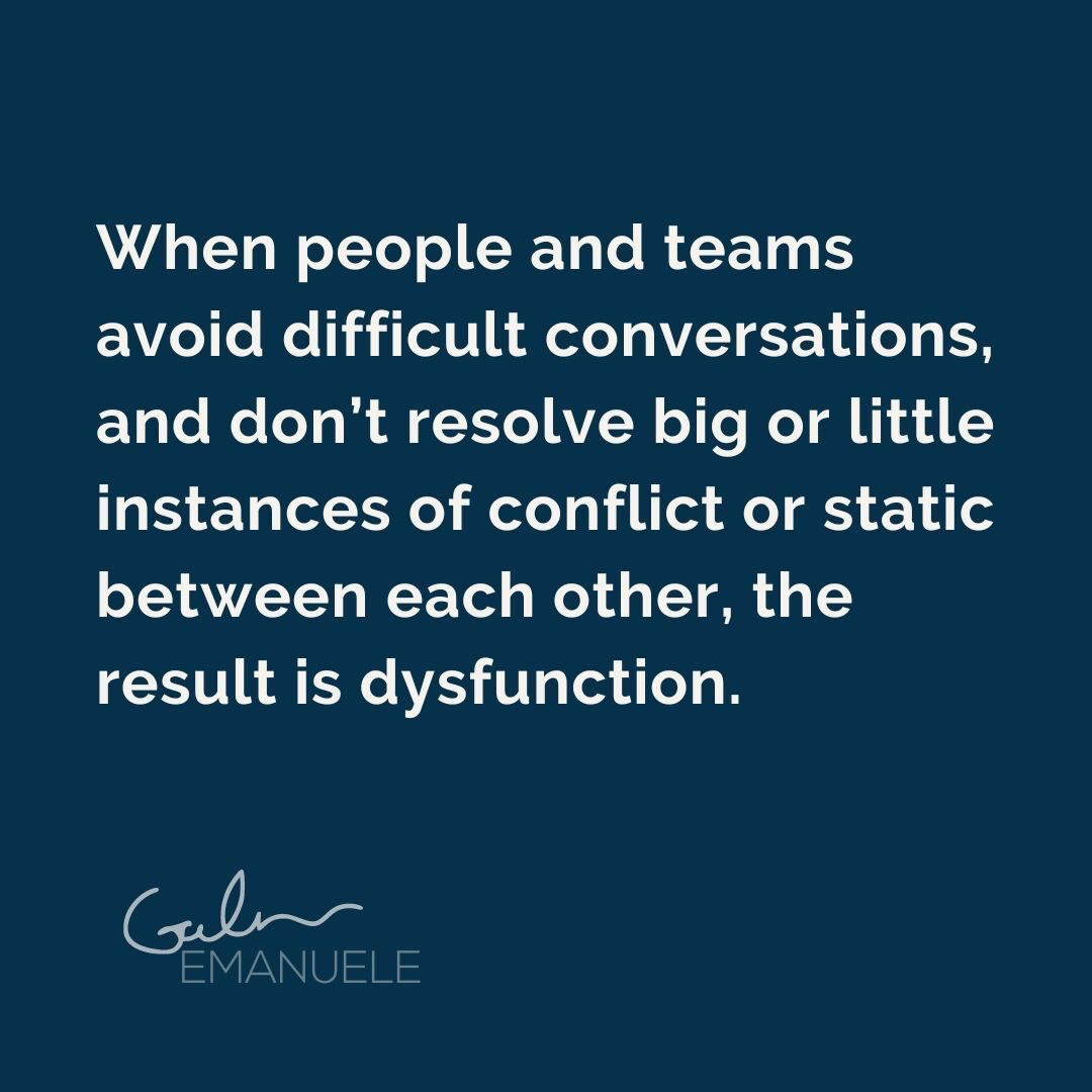 No one LOVES having difficult conversations, but unaddressed issues and conflicts that go unresolved wreak havoc on relationships, morale, and team culture. This week's #culturedrop is about why it's dangerous for teams to avoid difficult conversations. Vid drops here tmw:)