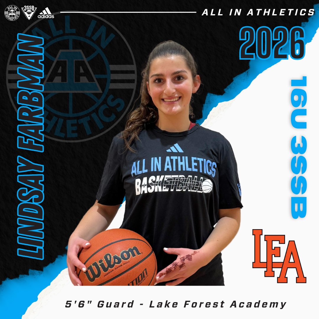 ALL IN Elite Girls 3SSB (@aiaelitegirls) on Twitter photo We are excited to announce the addition of Lindsay Farbman to the 16U #3SSB roster!
Lindsay is a SHARP SHOOTER who already has 160 career 3 pointers 🎯 She averaged 19 ppg this season for <a href="/LFAcad/">Lake Forest Academy</a> and is a 2x All-Conference 2nd Team Selection!
<a href="/lindsay_farbman/">Lindsay Farbman</a> <a href="/3SSBGCircuit/">3Stripes Select Basketball Girls Circuit</a> We are excited to announce the addition of Lindsay Farbman to the 16U #3SSB roster!
Lindsay is a SHARP SHOOTER who already has 160 career 3 pointers 🎯 She averaged 19 ppg this season for <a href="/LFAcad/">Lake Forest Academy</a> and is a 2x All-Conference 2nd Team Selection!
<a href="/lindsay_farbman/">Lindsay Farbman</a> <a href="/3SSBGCircuit/">3Stripes Select Basketball Girls Circuit</a>