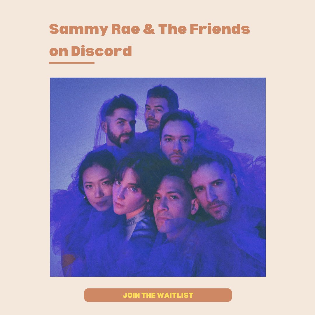 Big news! We’re revamping the official SR&TF @discord - join for all things SR&TF, exclusive album content, and a community of Friends™ ✨ Sign up for the waitlist HERE to be notified when it’s live: levellr.com/sammyrae?ref=t…