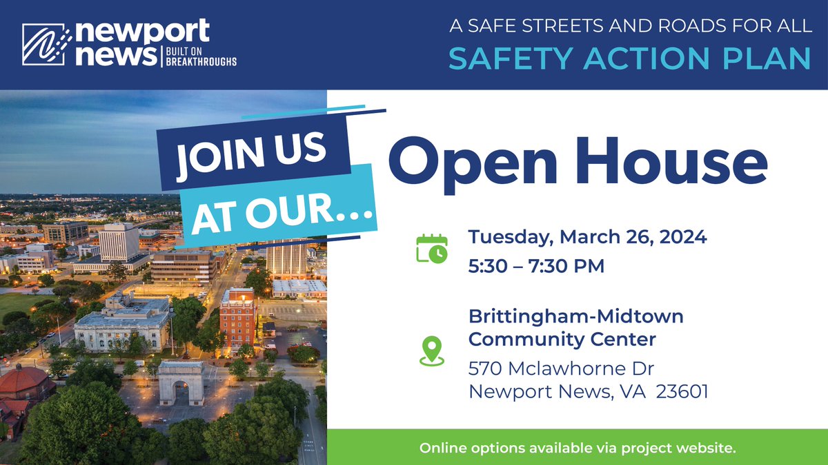 Join us for an open house to share your street and road safety challenges and concerns! Join in person or online, tonight from 5:30-7:30pm. Click the link below for more details. 🛣️ …safetyactionplan.mysocialpinpoint.com