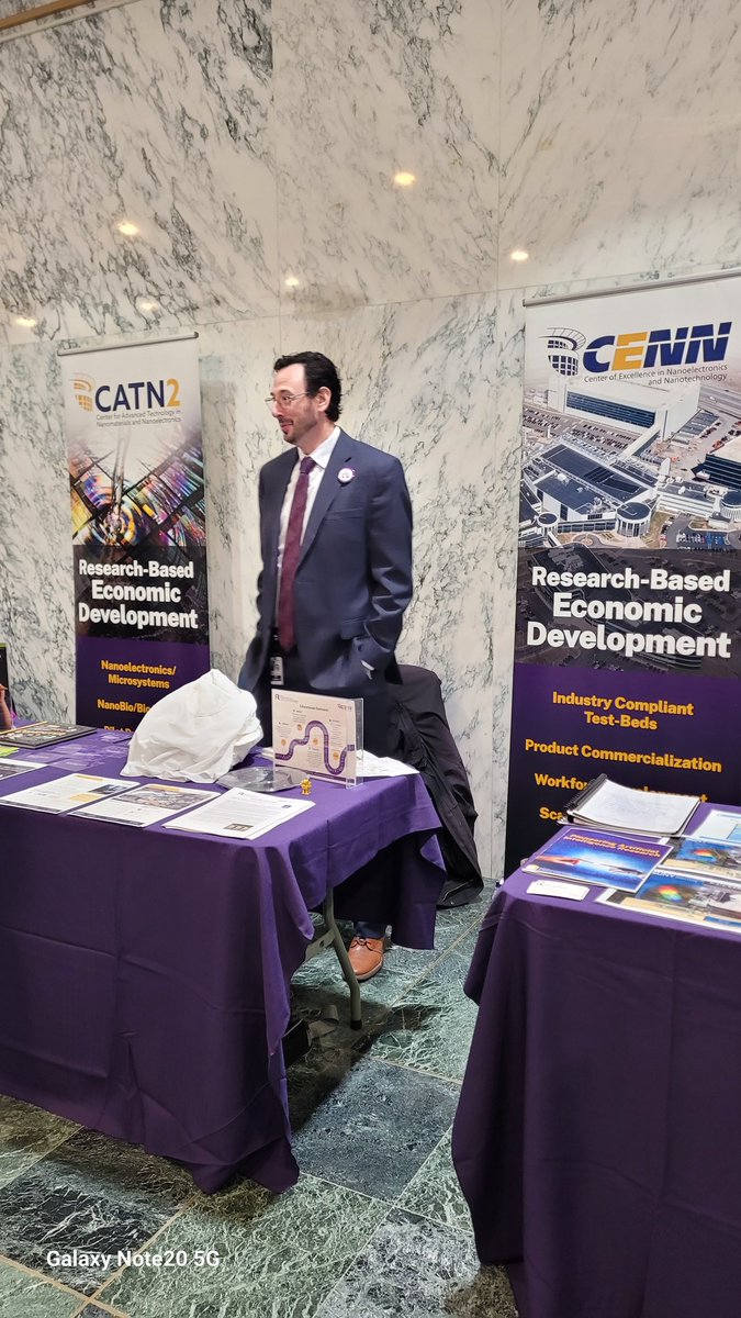 It's the @ualbany day at the New York State capitol. Stop by our booths if you are here @TheRNAInstitute @CNSE @UAlbanyASRC