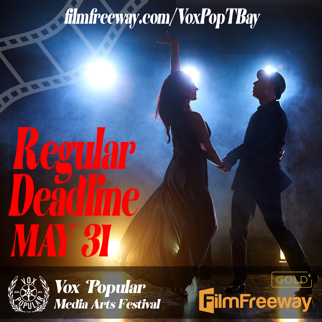 The hunt has started! Submit us your best films for our 20th year festival!! 🤩

filmfreeway.com/VoxPopTBay

#filmfreeway #filmfreewaygoldfestival #finaldeadlinetosubmit #voxpopular #northwesternfilm #northwesternontario #filmmakersofthenorth #independentfilmmaker
