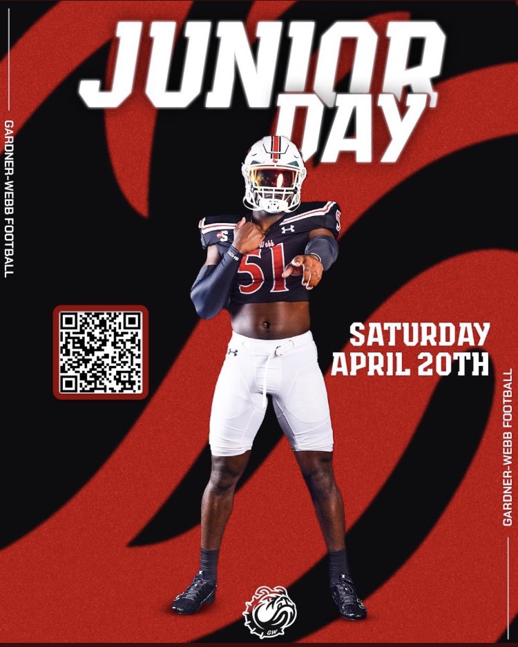 Thankyou coach <a href="/TheCoachAlcorn/">Tyus Alcorn</a> and coach <a href="/CoachDaniels06/">Coach D</a> for the invite to Gardner Webb junior day!!