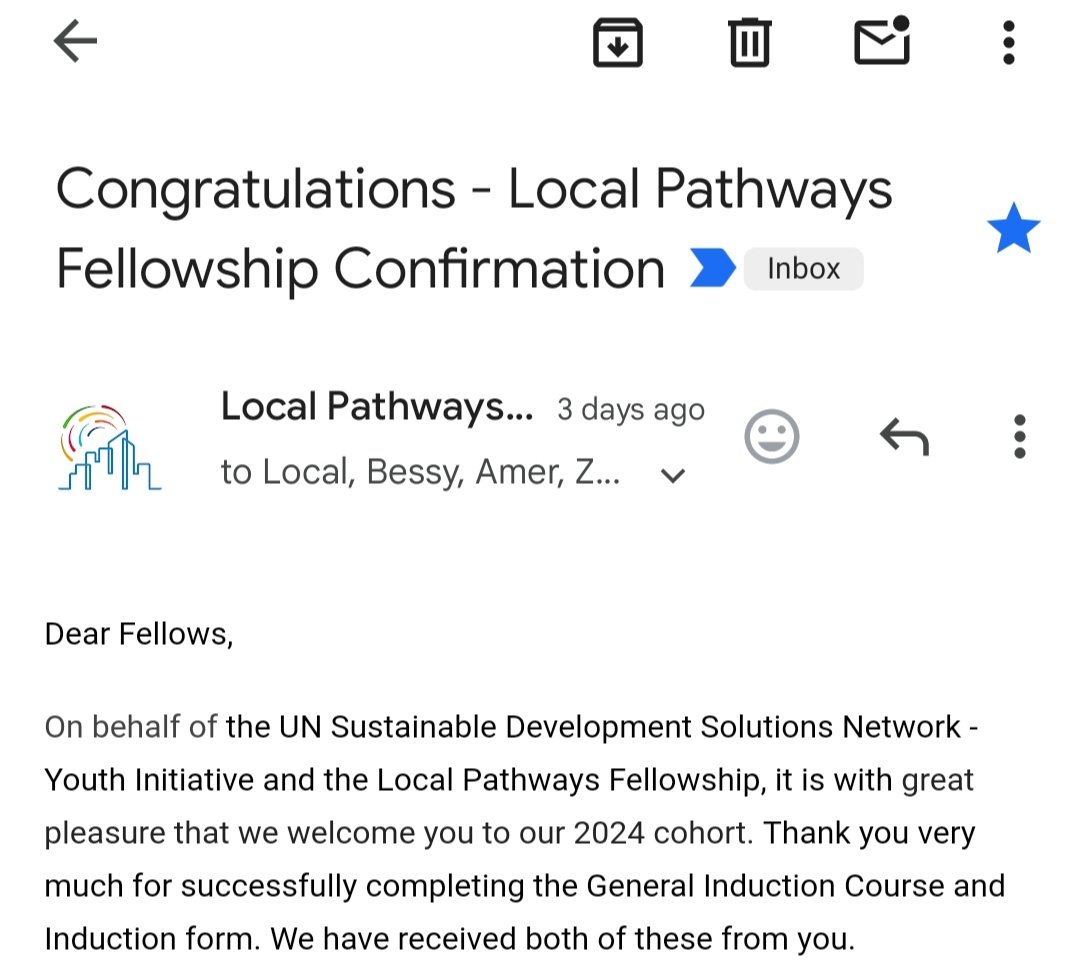 Avisalve98's tweet image. Proud to be part of the #LocalPathways Fellowship 2024 cohort. A network of 103 young urban leaders who will champion #SDG11
@SDSNYouth