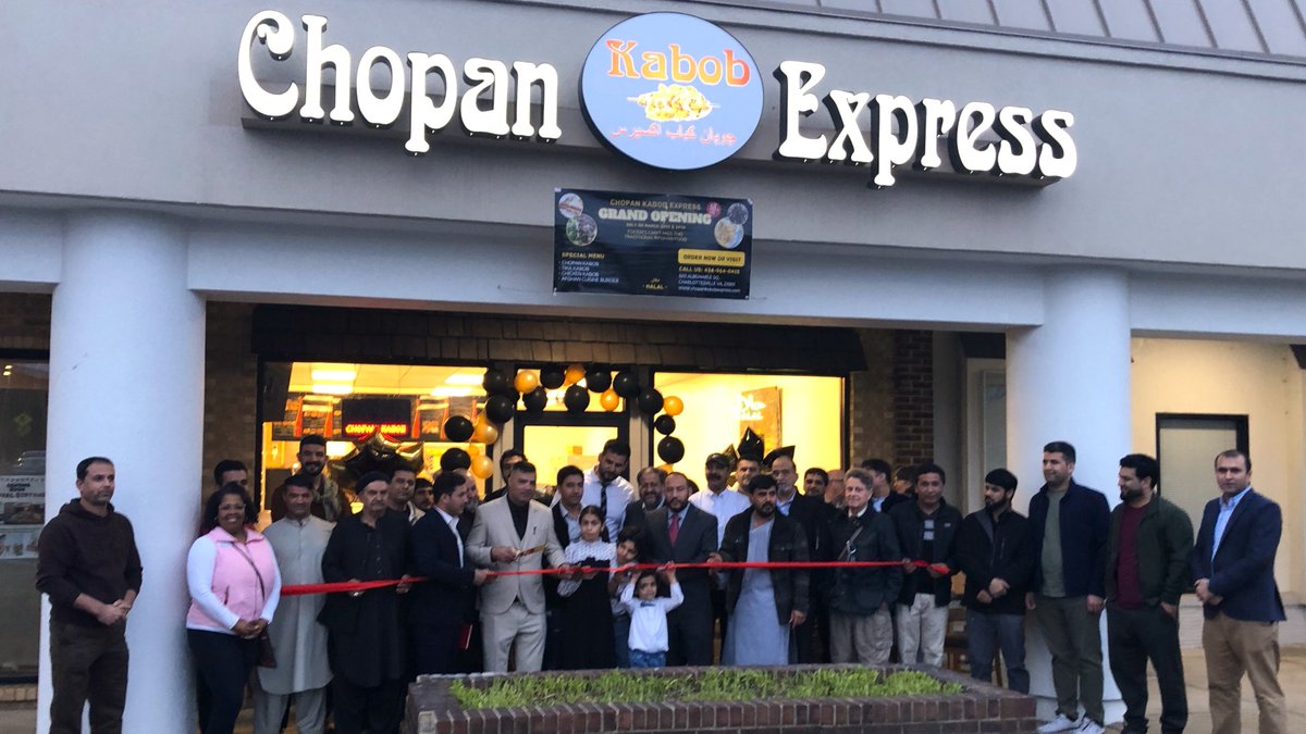 Chopan Kabob Express is now serving delicious traditional Afghan food at 620 Albemarle Square! cvillechamber.com/2024/03/26/rib… #chopankabobexpress #grandopening #foodieadventure #afganfood #charlottesville #cville #cvilleeats #albemarlecountyva #ribboncutting✂️