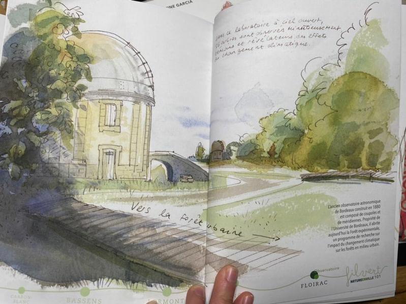 🌲"Fil vert" très bel ouvrage de l'illustratrice Delphine Garcia, regroupant une centaine de dessins réalisés sur le GR métropolitain avec notamment l'observatoire de Floirac <a href="/Forest_UB/">Forêt expérimentale de l'Université de Bordeaux</a> <a href="/BxMetro/">Bordeaux Métropole</a>
A découvrir à l'escale du livre aux éditions <a href="/sudouest/">Sud Ouest</a>