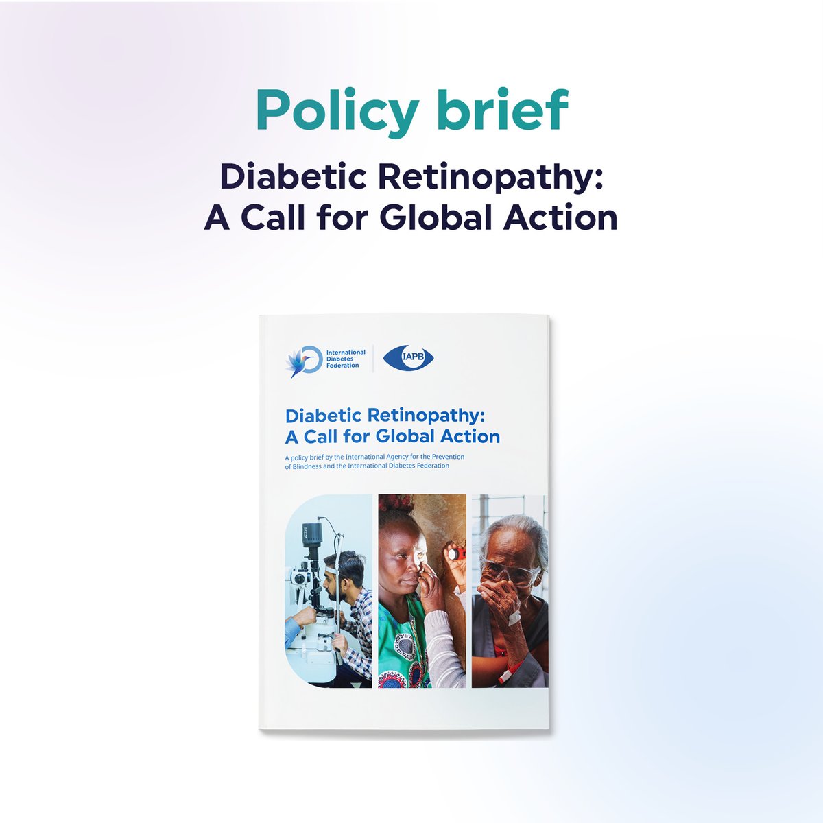 #PolicyBrief - Our new policy brief with @IAPB1 calls for a joint approach to prevent and manage vision loss in people with #diabetes. Read our recommendations for integrating DR care into national policies and health plans: idf.org/news/idf-iapb-…