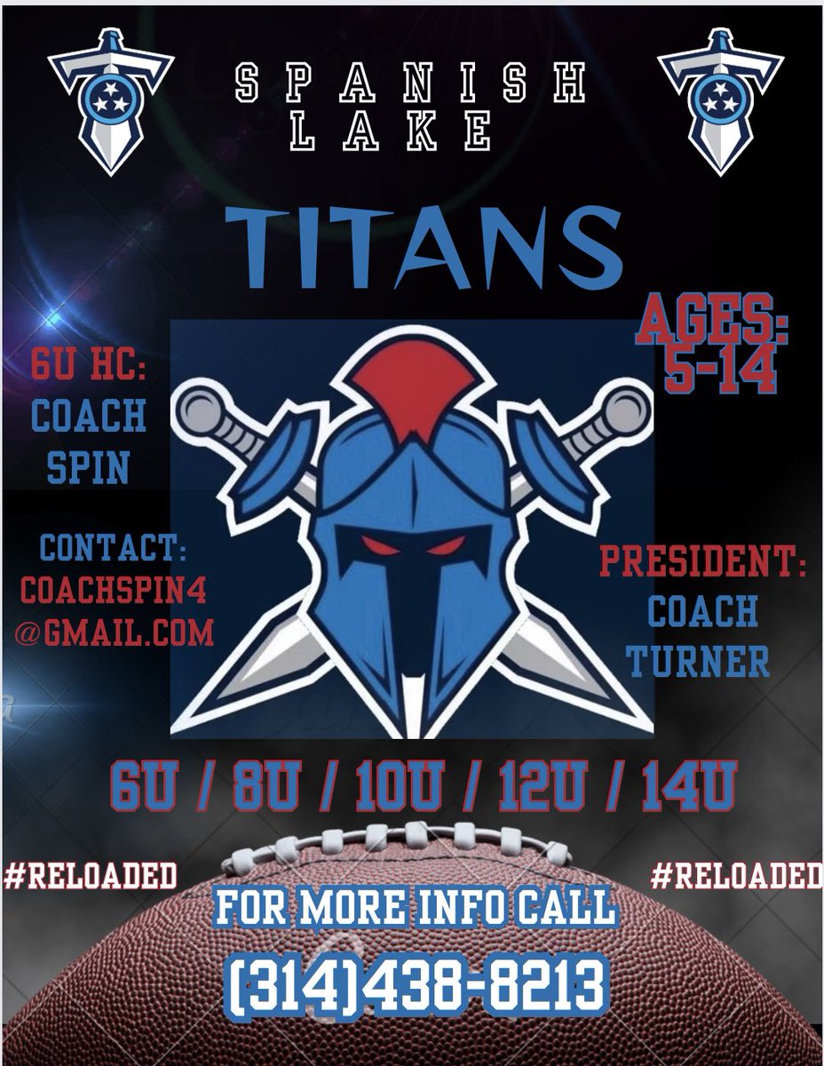 Tap in if you know any kids that’s looking to play some football!!!!! #Reloaded 🚨🚨🚨🚨🚨