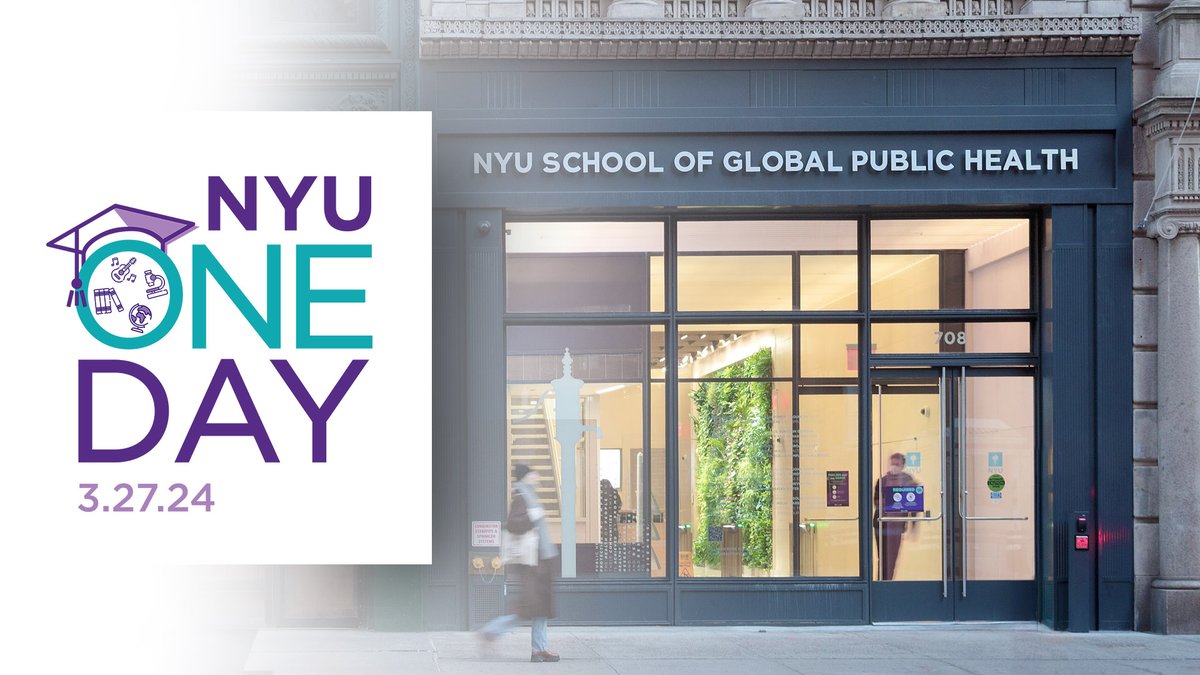 TOMORROW is #NYUOneDay! 24 hours of #VioletPride at a fever pitch! Help us make dreams come true for the next generation of #NYU public health leaders! Make an early gift and help GPH reach our goal of #BringingDreamsToLife! publichealth.nyu.edu/one-day