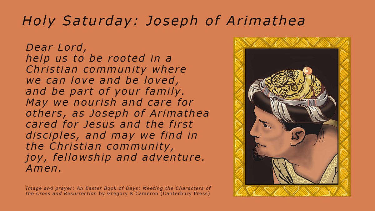 For #HolySaturday we consider the character of Joseph of Arimathea from Bishop Gregory's An Easter Book of Days: dioceseofstasaph.org.uk/lent/ @ChurchinWales @llanelv @DioStAsaphEdu