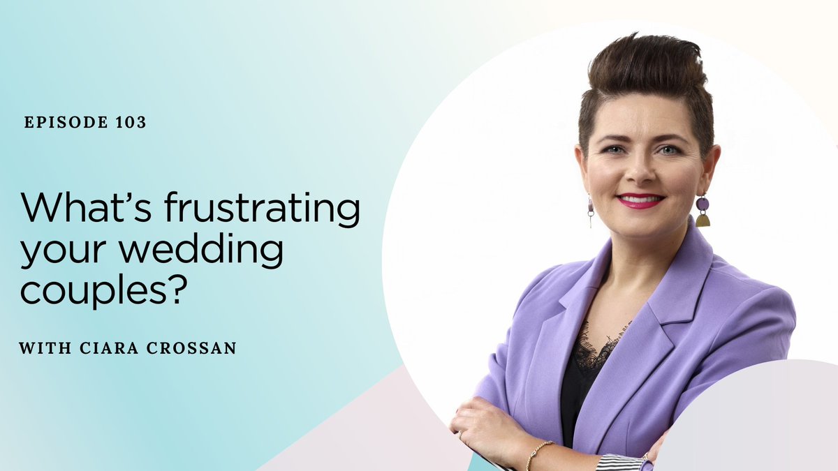 New podcast episode: Wedding pros who are ready to grow with Ciara Crossan, Founder and CEO at WeddingDates Listen as Ciara chats about the frustrations of wedding couples with Becca Pountney on her podcast: getwedpro.com/wedding-pros-w… #WeddingVenues #WeddingPros #IAmAWedPro