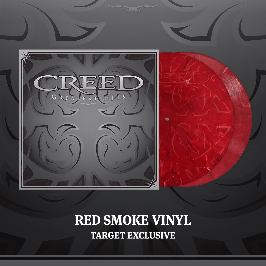 Our GREATEST HITS collection is returning to vinyl on May 24th! This new 2-LP reissue marks the album’s first wide vinyl release. Also available in exclusive color pressings: Green Smoke, Orange Smoke, Red Smoke, Gray Smoke, and Blue Smoke. Preorder here: found.ee/creed-ghits