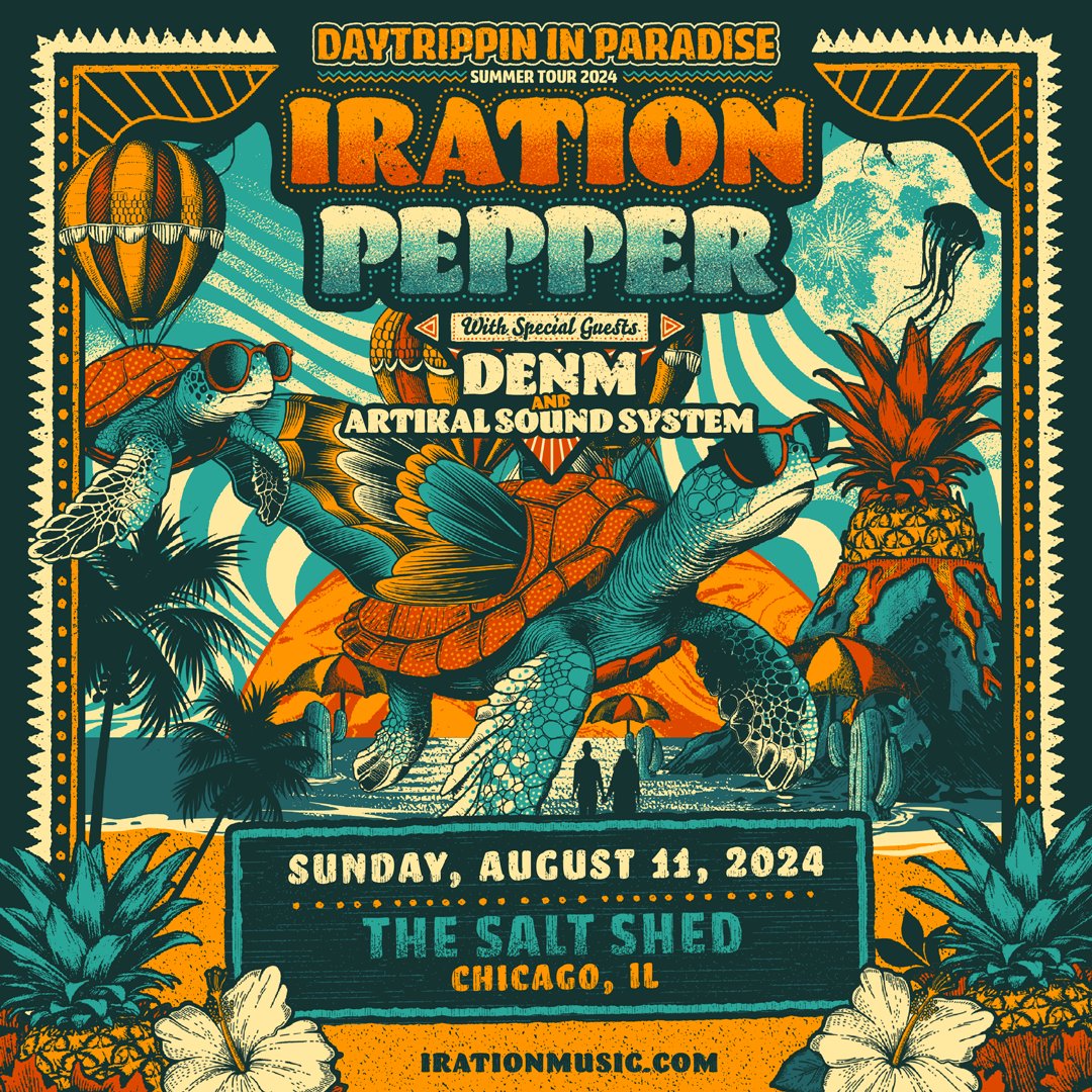 The west coast hits the midwest this summer when two reggae-pop titans take the Shed stage for a double-header! That's right @Iration & @PepperLive play the Shed on August 11! Tickets on sale 3/28 @ 10am CT!