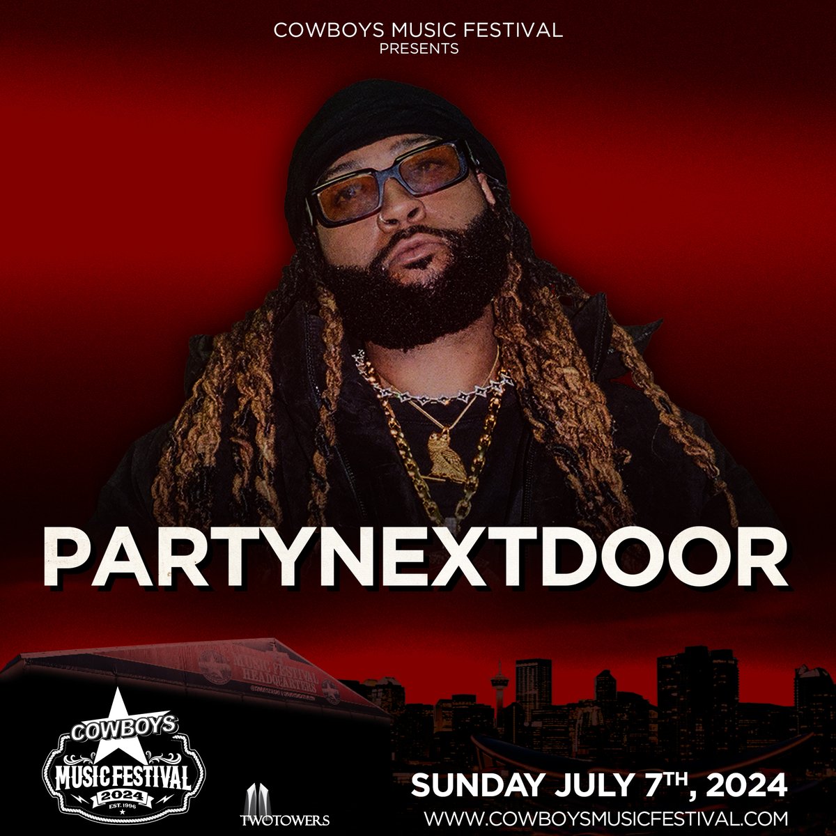 Cowboys Music Festival (@cowboysfestival) on Twitter photo ⭐️HEADLINER ANNOUNCEMENT⭐️
METRO BOOMIN + special guest PARTYNEXTDOOR
LIVE at CMF on Sunday, July 7th
The BIGGEST Hip Hop Producer & DJ in the game… @metroboomin, is returning to the Cowboys Music Festival Stage on Sunday, July 7th alongside the KING of R&B… <a href="/partynextdoor/">PARTYNEXTDOOR</a>!🔥 ⭐️HEADLINER ANNOUNCEMENT⭐️
METRO BOOMIN + special guest PARTYNEXTDOOR
LIVE at CMF on Sunday, July 7th
The BIGGEST Hip Hop Producer & DJ in the game… @metroboomin, is returning to the Cowboys Music Festival Stage on Sunday, July 7th alongside the KING of R&B… <a href="/partynextdoor/">PARTYNEXTDOOR</a>!🔥