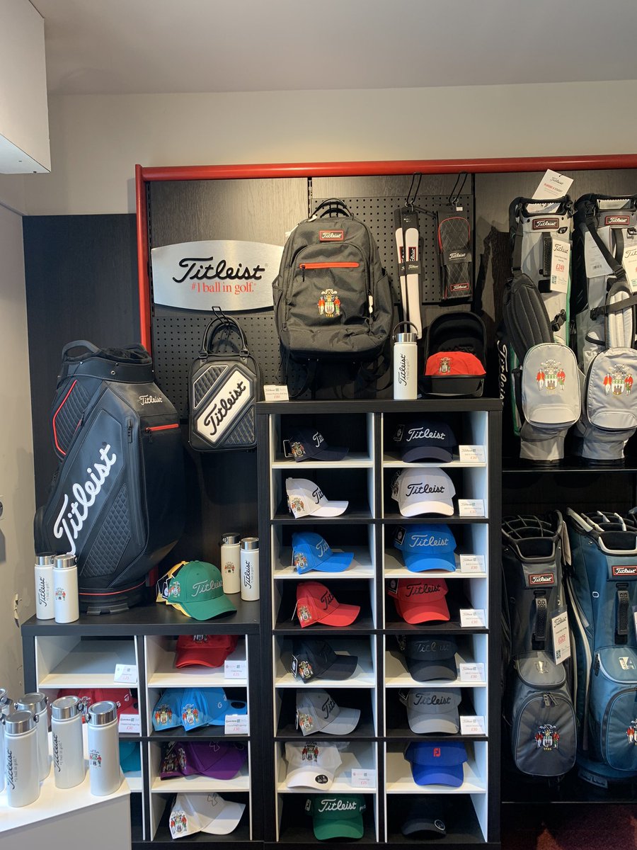 Great day setting up the shop with our Titleist UK & Ireland and FootJoy Spring / Summer kit. Really happy with how it looks. Now… Where is the ☀️ thanks to @mikeybaxter87