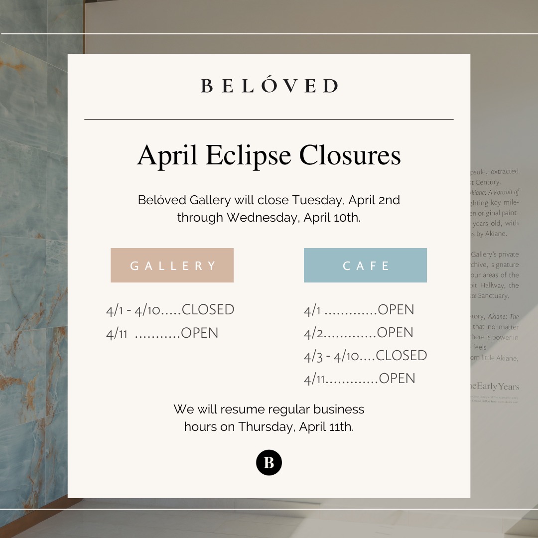 beloved_gallery's tweet photo. Belóved Gallery and Café will be closed in early April during the expected overcrowding in the area due to the eclipse. Please see our updated schedule for more information.

Join us this week for Holy Week! Visit https://t.co/bNp8ZrjiuO to reserve your free tour! https://t.co/x5WRuAflge