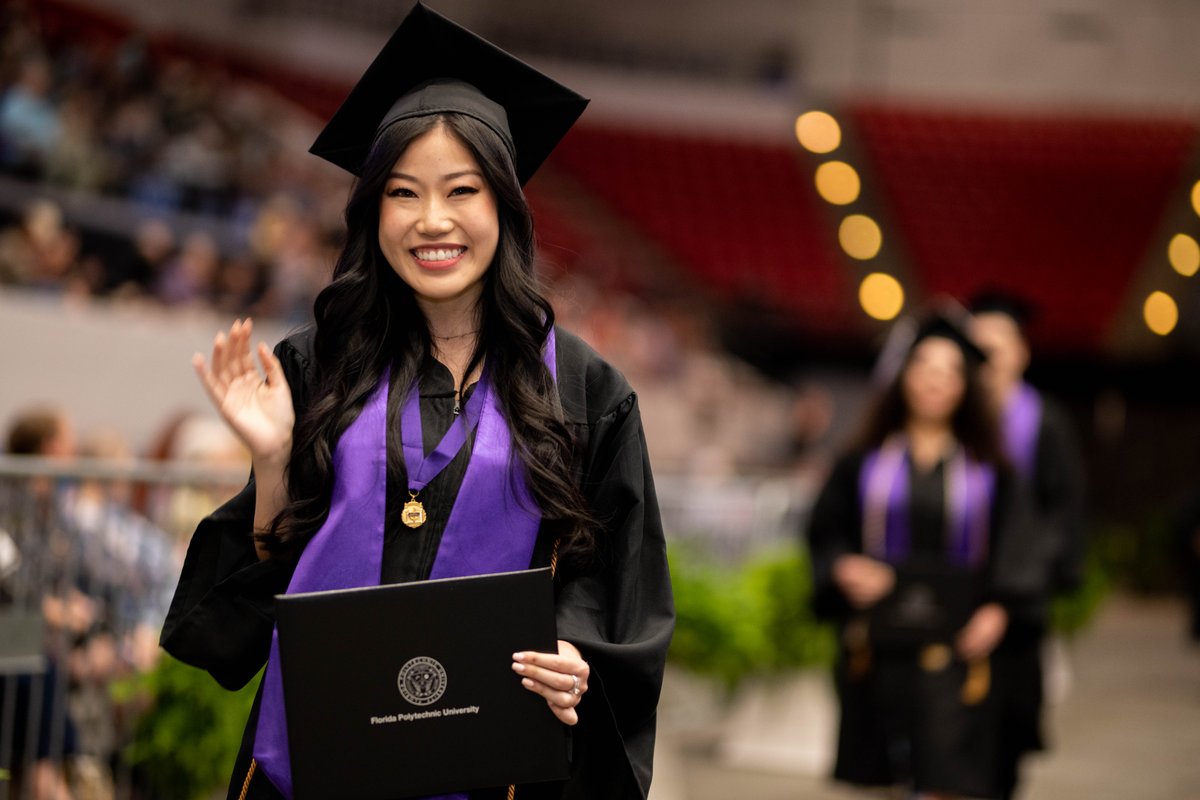 We're one day closer to sending our 2024 #FLPolyGrads into the world.🎓 Tag a senior and share one of your favorite #FLPoly memories.👇 For information 👉 floridapoly.edu/commencement.