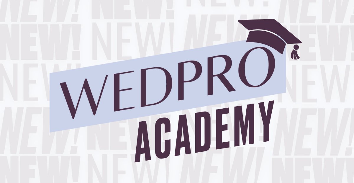 🎉 Introducing WedPro Academy! Mastering new software may seem daunting, but fear not! Our mission is to empower you to become a WedPro whiz! Enrol in WedPro Academy today – it's free! Have questions? Send us an email at admin@weddingdates.ie. #IAmAWedPro #WedPro #WedProAcademy