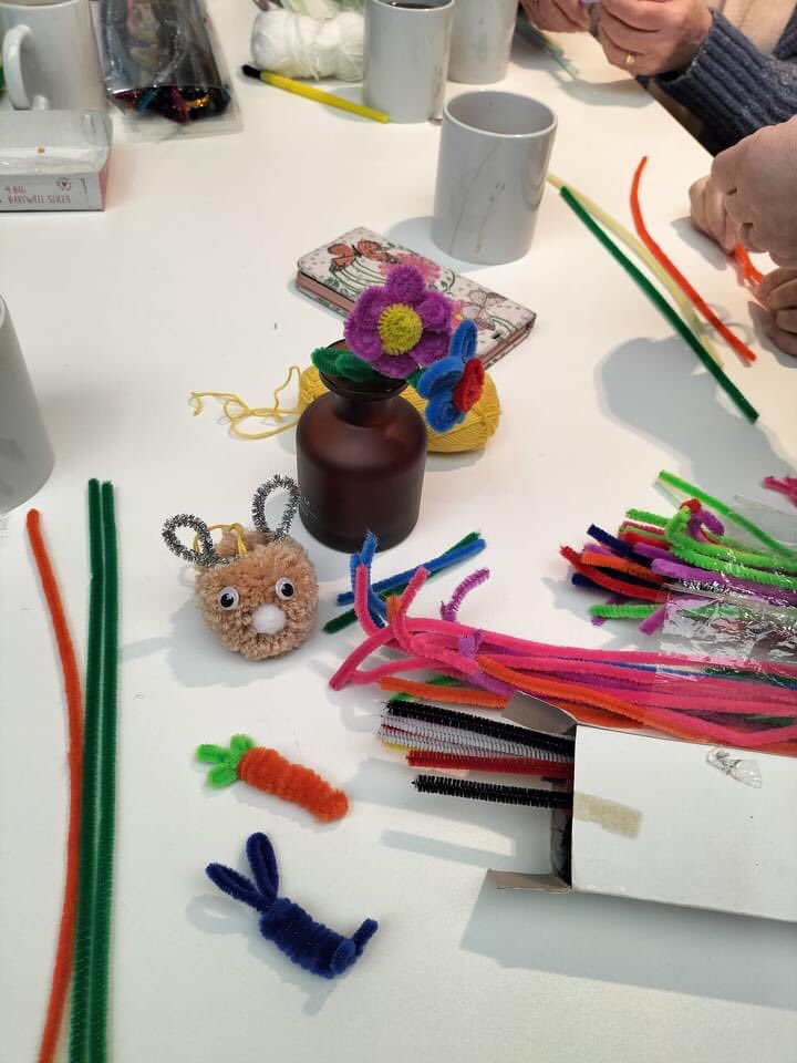 Our flower  making workshop at Moorings was a great success. We are now all ready for a colourful Easter and feeling Spring like. #thamesmeadnow #thamesmeadmoorings