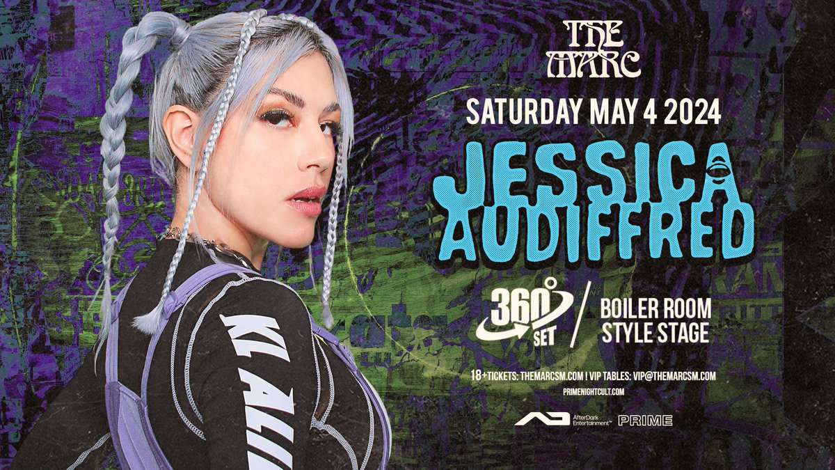 🚨ANNOUNCE🚨 @JessicaAudifred 360 set coming to San Marcos!! May 4th at The Marc🖤 Tickets on sale NOW!!🎫🎫