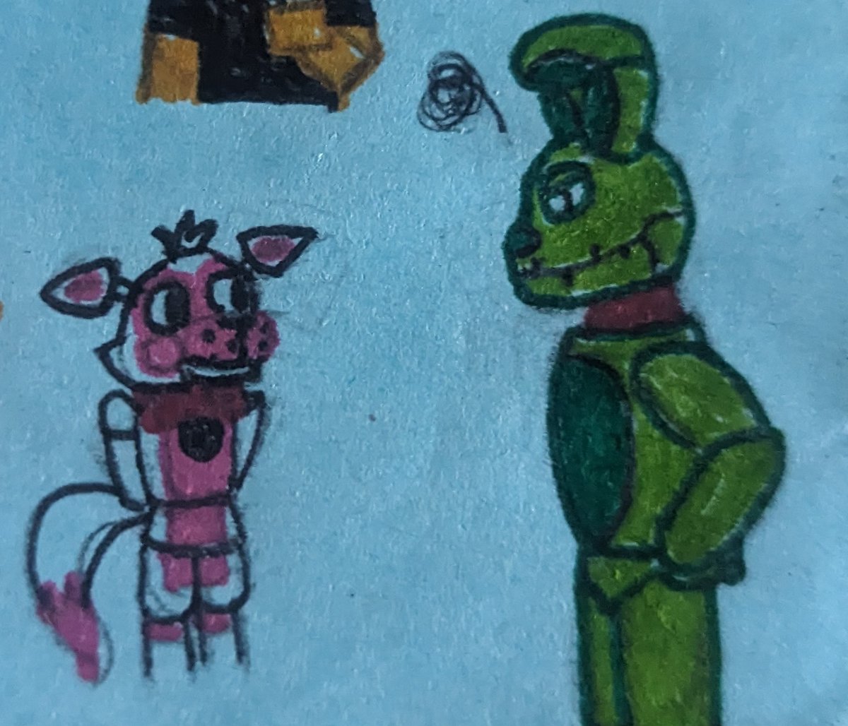 Lem0nite's tweet photo. Dog sounds...
#FNaFSliceofLife #FNaFSoL #VixenSoL #SpringtrapSoL #FiveNightsatFreddys #FuntimeFoxy https://t.co/8diGV0ehSX