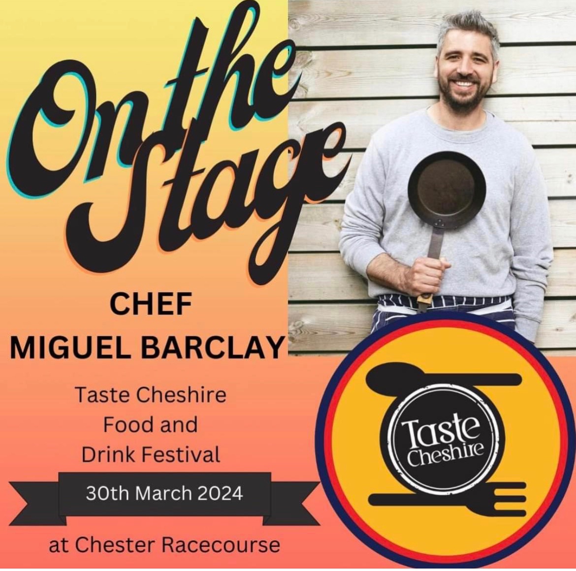 The very talented <a href="/miguelbarclay/">Miguel Barclay</a> , chef, presenter, and bestselling author behind the #onepoundmeals movement will be taking to our chef demo kitchen this Saturday 30th March, We can’t wait to see what delicious budget meal he’ll be cooking up! #CookingInspiration