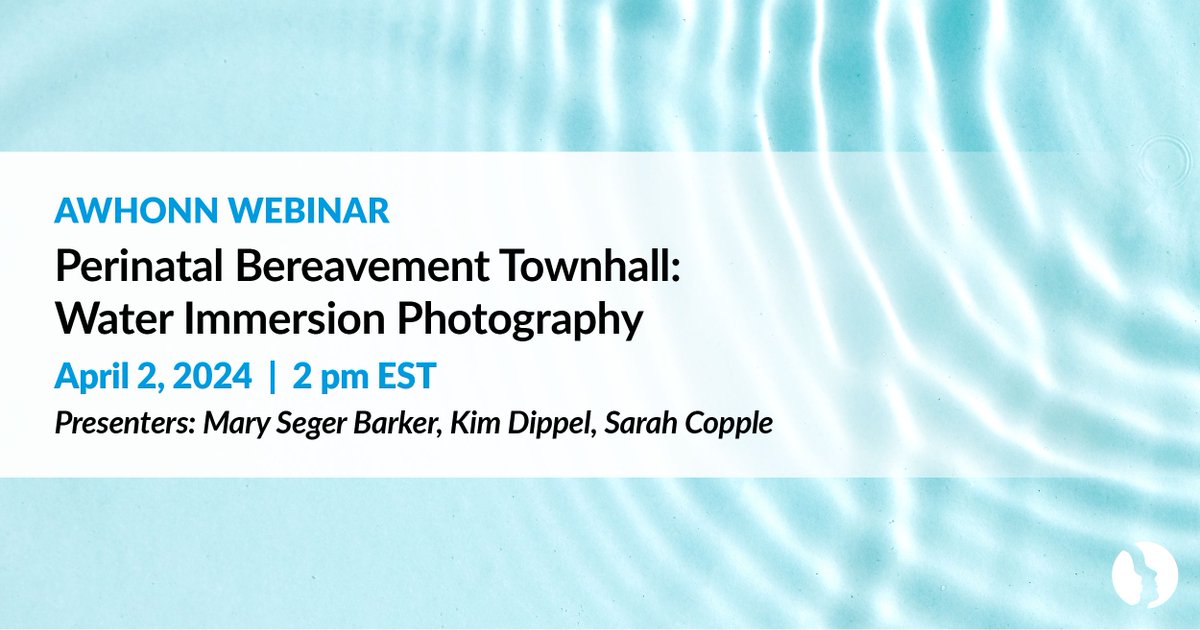 RSVP to the latest town hall and discuss the process of implementing the practice of water immersion photography and creating memories for bereaved families. We’ll identify strategies, share tips, and answer questions related to this practice. bit.ly/3sYeBh3