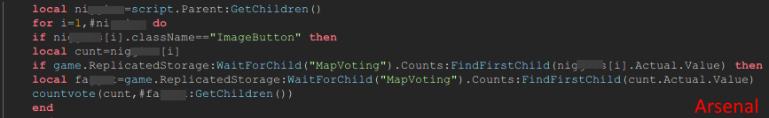 RoGameNews's tweet photo. 🚨⚠️BREAKING

Did you know in the source code of the Games "Counter Blox" and "Arsenal" (created by @ROLVeStuff), the variables used for the players were slurs like the N Word?

Credits: @rbxXlXi

#RobloxDevs #RobloxDev #CounterBlox #Arsenal #Slurs #Variables #Breking #Roblox #RB https://t.co/0IdT0xXNLX