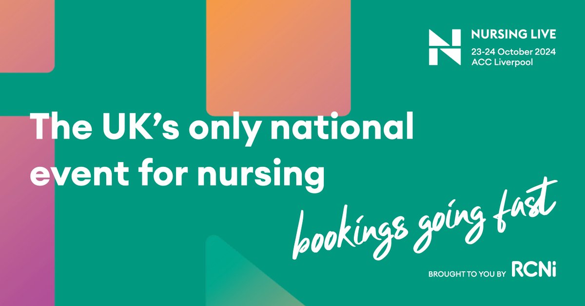 ⏰ The clock is ticking! Opportunities are selling fast, don’t miss the chance to join us at #NursingLive this October. Meet the largest workforce in the NHS. Visit ow.ly/aoY150R2oPP @ACCLiverpool @RCNI #HealthcareEvent