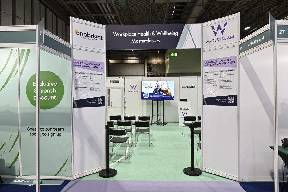 A huge thank you to Workshops Sponsors @Wagestream! Wagestream supports the financial wellbeing of over 3 million workers globally across 1,000 organisations, where their goal is to make work more inclusive and rewarding. healthwellbeingwork.co.uk/exhibitors/wag…