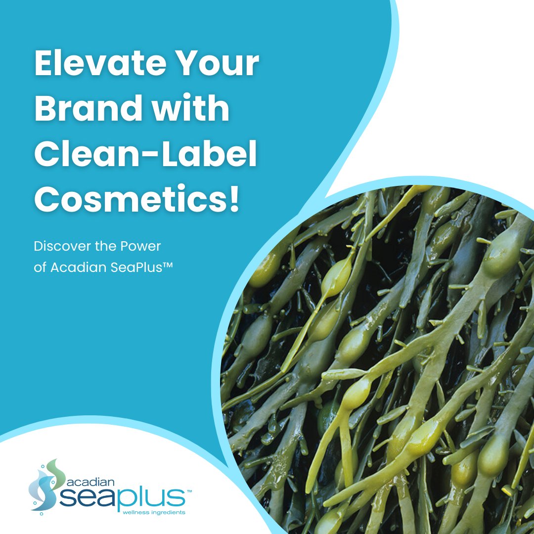 More and more consumers are seeking clean-label options, and that's where we thrive. Try Acadian SeaPlus™ and take a decisive step to unveiling your own clean beauty products. Reach out today to learn more: acadianseaplus.com/contact-us/ #AcadianSeaPlus #Skincare #Cosmetics