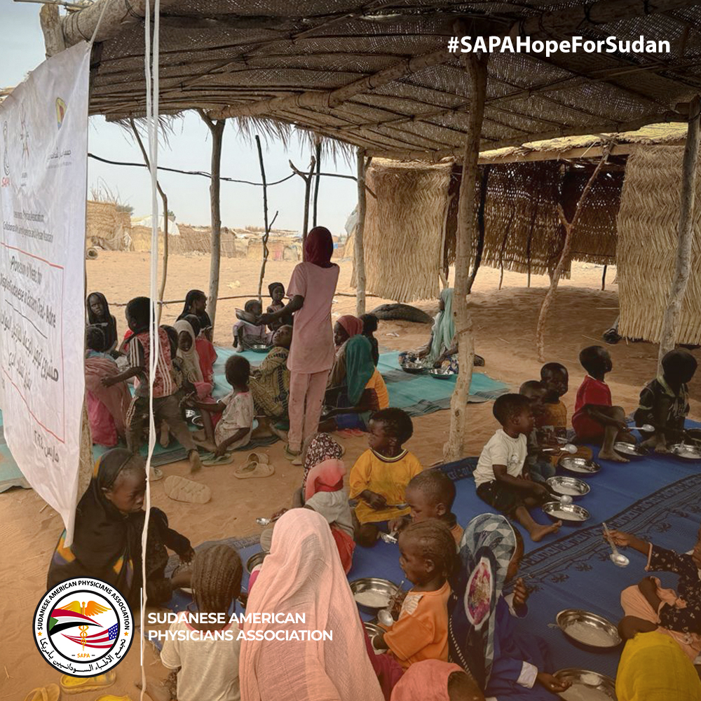 As we stand on the brink of famine, join us in our mission to prevent a famine crisis by supporting SAPA and the Save AlGeninah initiative to provide daily, nutritious meals to Sudanese refugee children in eastern Chad.

#KeepEyesOnSudan #SAPAHopeForSudan

Visit: