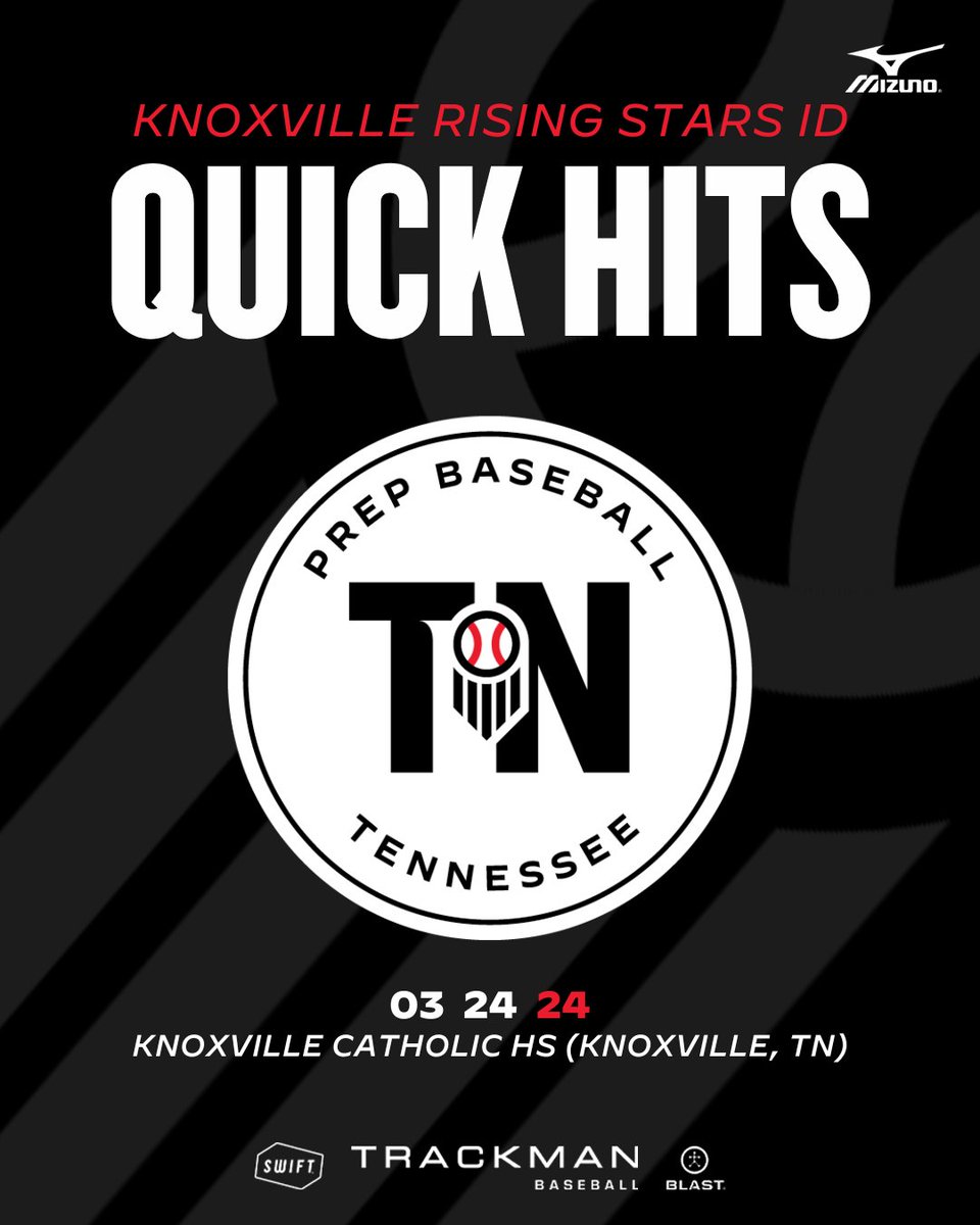 𝗞𝗡𝗢𝗫𝗩𝗜𝗟𝗟𝗘 𝗥𝗜𝗦𝗜𝗡𝗚 𝗦𝗧𝗔𝗥𝗦 𝗜𝗗: 𝗤𝗨𝗜𝗖𝗞 𝗛𝗜𝗧𝗦 📝 + Standouts, top performers and more from the Knoxville Rising Stars ID that was held at @KCHS_Baseball on Sunday, March 24th. 👉 loom.ly/yc0iVyQ